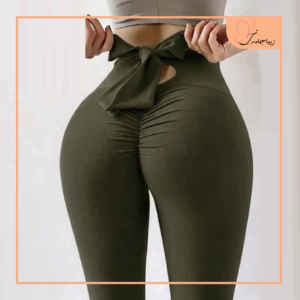 لگ زنانه پشت کش پاپیونی رنگی کد zj36427