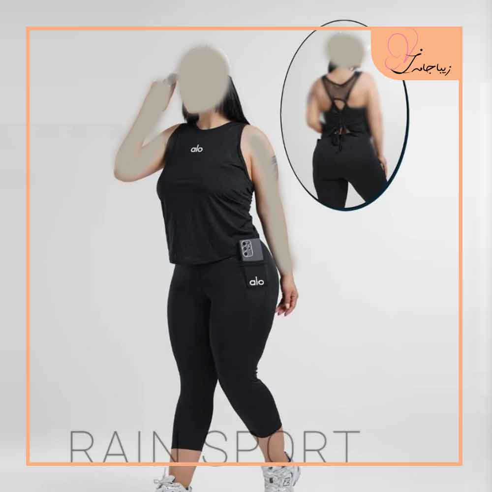 ست باشگاهی تاپ و شلوارک سایز بزرگ کدzj23441
